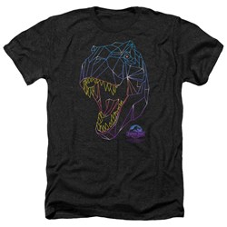 Jurassic Park - Mens Neon T-Rex Heather T-Shirt