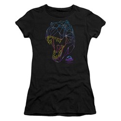 Jurassic Park - Juniors Neon T-Rex T-Shirt