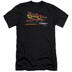Back To The Future - Mens Japanese Delorean Slim Fit T-Shirt
