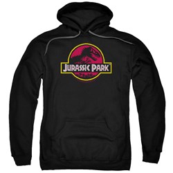 Jurassic Park - Mens 8-Bit Logo Pullover Hoodie