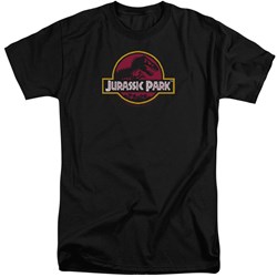 Jurassic Park - Mens 8-Bit Logo Tall T-Shirt