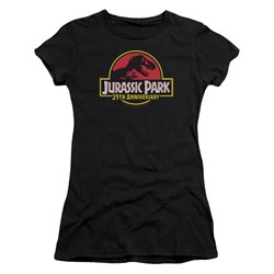 Jurassic Park - Juniors 25Th Anniversary Logo T-Shirt