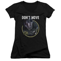 Jurassic Park - Juniors Dont Move V-Neck T-Shirt