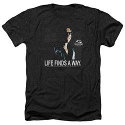 Jurassic Park - Mens Life Finds A Way Heather T-Shirt