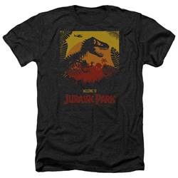 Jurassic Park - Mens Welcome To Jp Heather T-Shirt