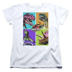 Jurassic Park - Womens Prehistoric Block T-Shirt