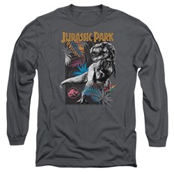 Jurassic Park - Mens Foliage Long Sleeve T-Shirt