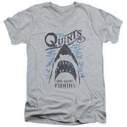 Jaws - Mens Big Game Fishing V-Neck T-Shirt