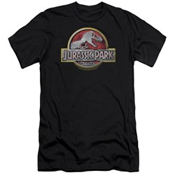 Jurassic Park - Mens Logo Premium Slim Fit T-Shirt