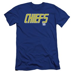 Slap Shot - Mens Chiefs Logo Premium Slim Fit T-Shirt