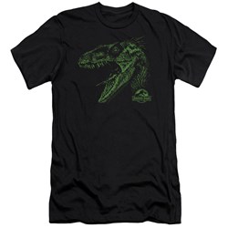 Jurassic Park - Mens Raptor Mount Premium Slim Fit T-Shirt