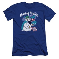 Chilly Willy - Mens Making Friends Premium Slim Fit T-Shirt