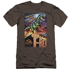 Jurassic Park - Mens Rex In The City Premium Slim Fit T-Shirt