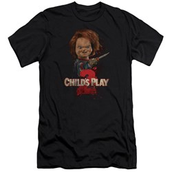 Childs Play 2 - Mens Heres Chucky Premium Slim Fit T-Shirt