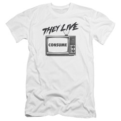 They Live - Mens Consume Premium Slim Fit T-Shirt