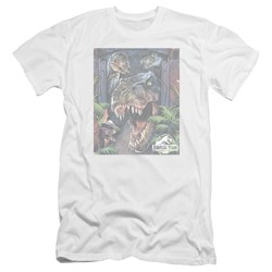 Jurassic Park - Mens Giant Door Premium Slim Fit T-Shirt
