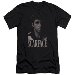 Scarface - Mens B&W Tony Premium Slim Fit T-Shirt