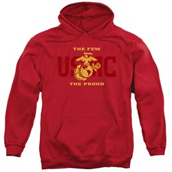 Us Marine Corps - Mens Split Tag Pullover Hoodie