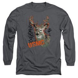 Us Marine Corps - Mens Marine Deer Long Sleeve T-Shirt
