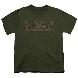 Us Marine Corps - Youth Usmc Camo Fill T-Shirt