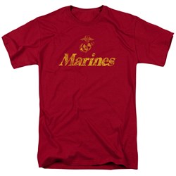 Us Marine Corps - Mens Retro Logo T-Shirt