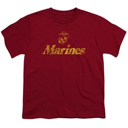 Us Marine Corps - Youth Retro Logo T-Shirt