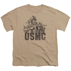Us Marine Corps - Youth Statue T-Shirt