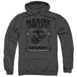 Us Marine Corps - Mens For Life Pullover Hoodie