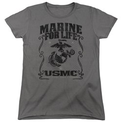 Us Marine Corps - Womens For Life T-Shirt