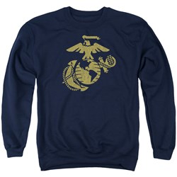 Us Marine Corps - Mens Gold Emblem Sweater
