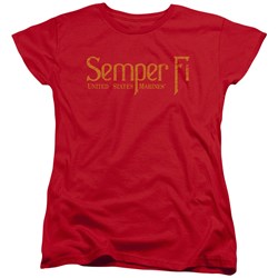 Us Marine Corps - Womens Semper Fi T-Shirt
