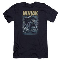 Ninjak - Mens Rainy Night Ninjak Premium Slim Fit T-Shirt