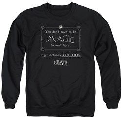 Fantastic Beasts - Mens Magic To Work Here Sweater