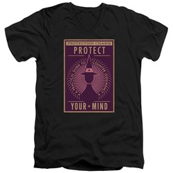Fantastic Beasts - Mens Protect Your Mind V-Neck T-Shirt