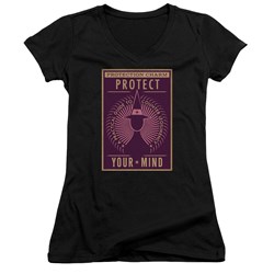 Fantastic Beasts - Juniors Protect Your Mind V-Neck T-Shirt