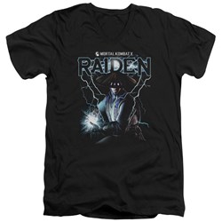 Mortal Kombat - Mens Raiden V-Neck T-Shirt