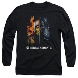 Mortal Kombat - Mens Fire And Ice Long Sleeve T-Shirt