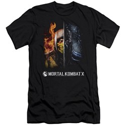 Mortal Kombat - Mens Fire And Ice Slim Fit T-Shirt