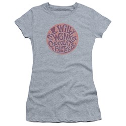Willy Wonka And The Chocolate Factory - Juniors Circle Logo T-Shirt