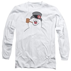 Frosty The Snowman - Mens Frosty Face Long Sleeve T-Shirt
