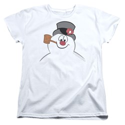 Frosty The Snowman - Womens Frosty Face T-Shirt
