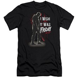 Friday The 13Th - Mens I Wish It Was Friday Premium Slim Fit T-Shirt