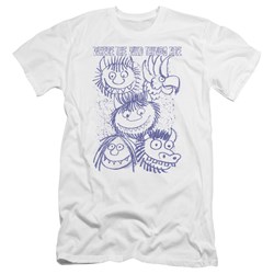 Where The Wild Things Are - Mens Wild Sketch Premium Slim Fit T-Shirt