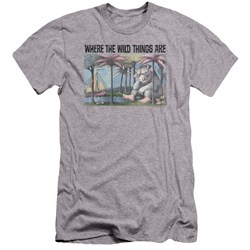 Where The Wild Things Are - Mens Cover Art Premium Slim Fit T-Shirt