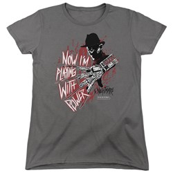 Nightmare On Elm Street - Womens Playing With Power T-Shirt