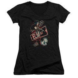 Nightmare On Elm Street - Juniors Elm St V-Neck T-Shirt