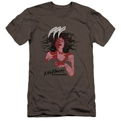 Nightmare On Elm Street - Mens Illustrated European Poster Premium Slim Fit T-Shirt