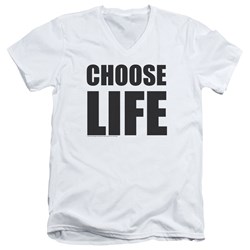 Wham - Mens Choose Life V-Neck T-Shirt