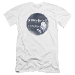 White Castle - Mens National Institution Premium Slim Fit T-Shirt
