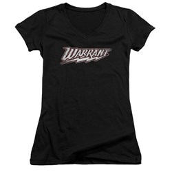 Warrant - Juniors Warrant Logo V-Neck T-Shirt